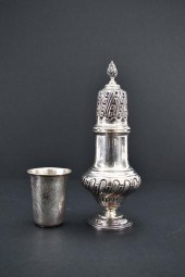 ENGLISH SILVER SUGAR CASTER &
