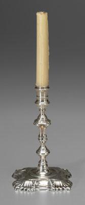 English silver taperstick,