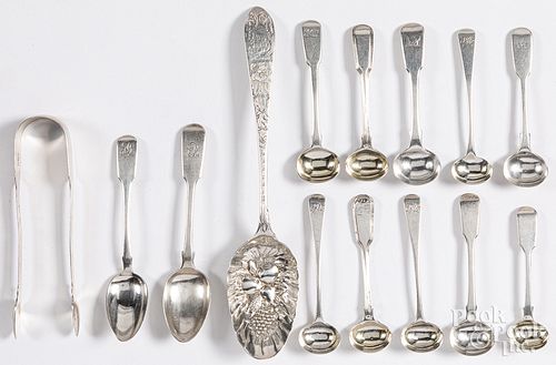 ENGLISH SILVER TEA CADDY SPOONS,
