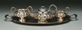 English silver tea service, ro