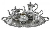 ENGLISH SILVER TEA SERVICE, SI
