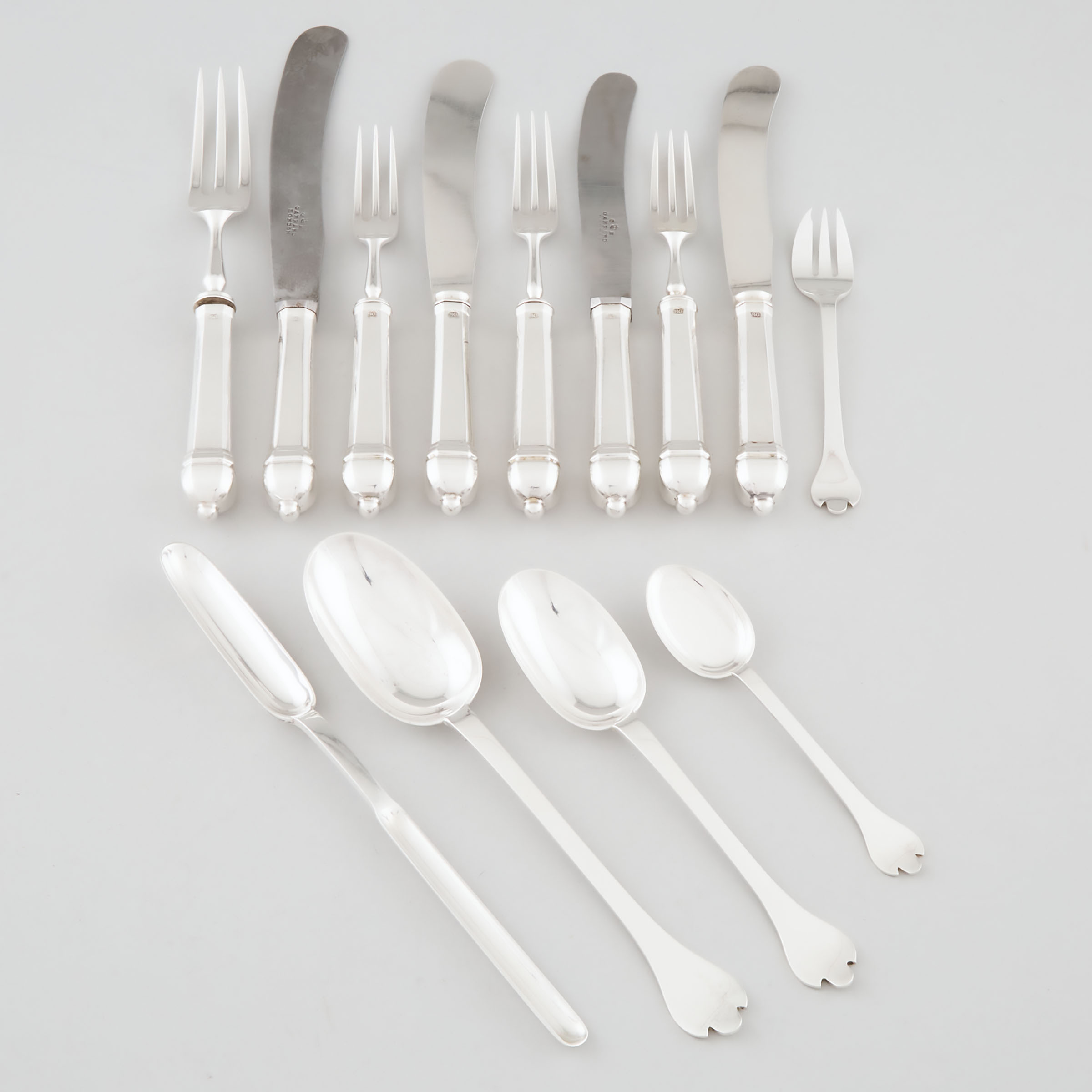 English Silver 'Trefid' Pattern