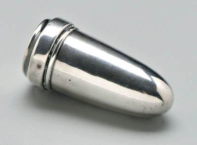 English silver vapor inhaler, round