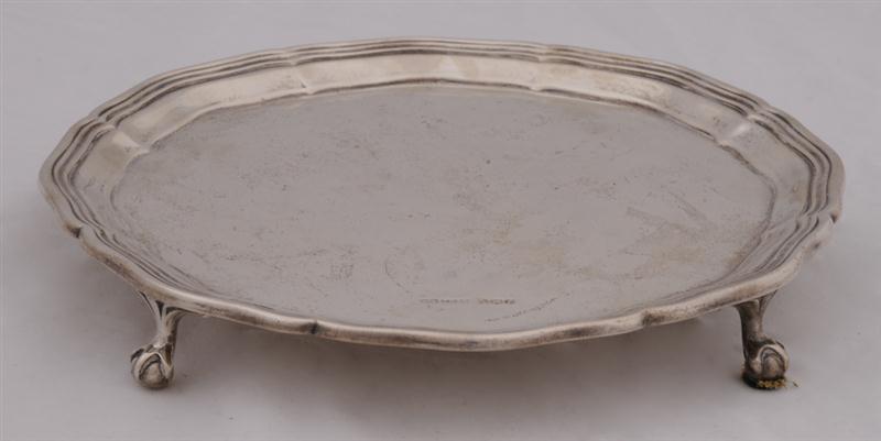 ENGLISH SILVER WAITER Marker's mark