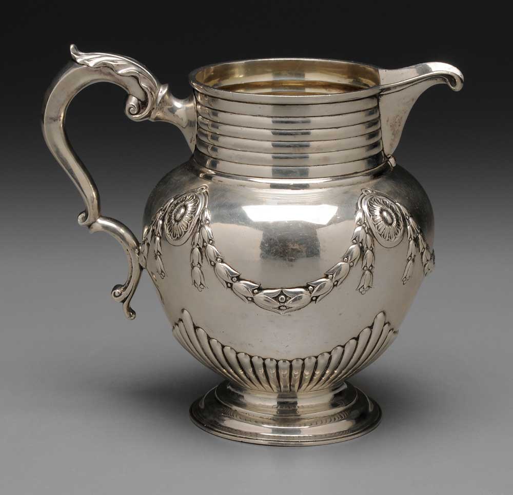 English Silver Water Pitcher
