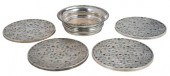 ENGLISH SILVER WINE COASTER AN