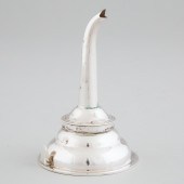English Silver Wine Funnel, J.