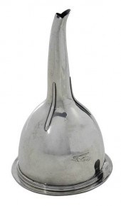 ENGLISH SILVER WINE FUNNELLond