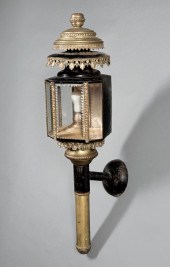 ENGLISH SILVERED AND TOLE PEIN