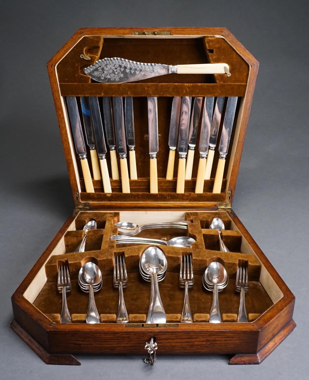 ENGLISH SILVERPLATE 50-PIECE