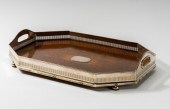 ENGLISH SILVERPLATE AND OAK SE