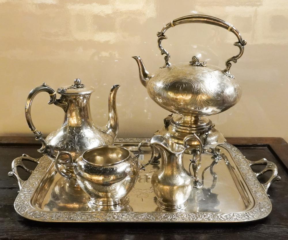 ENGLISH SILVERPLATE ASSEMBLED TEA