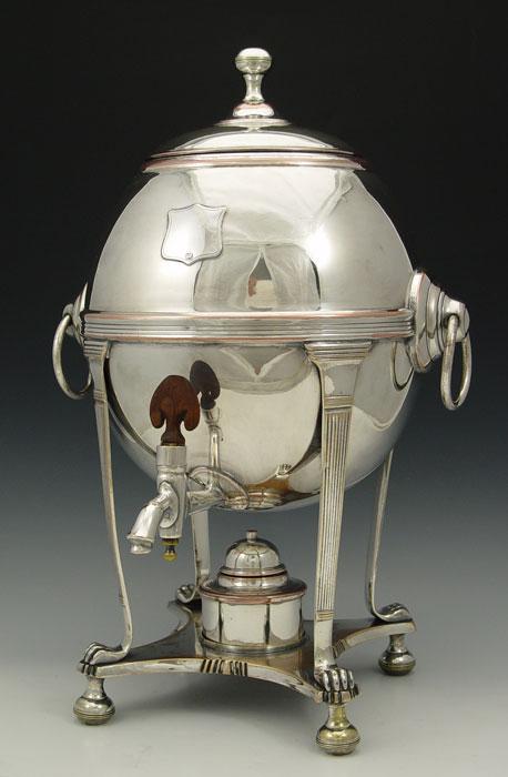 ENGLISH SILVERPLATE COFFEE URN: