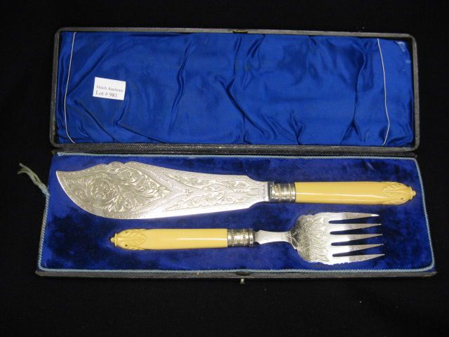 English Silverplate Fish Serving
