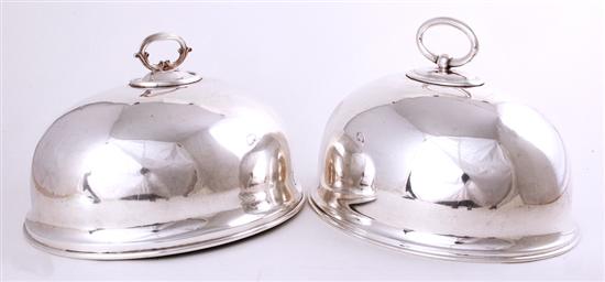 English silverplate meat domes late