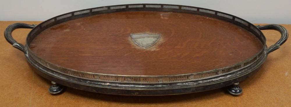 ENGLISH SILVERPLATE OVAL TWO HANDLE