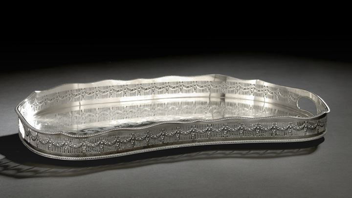 English Silverplate Shaped Tea