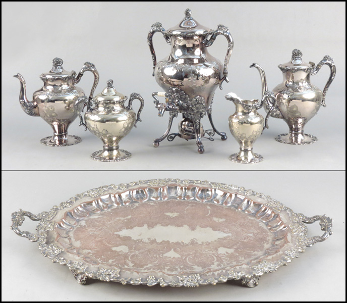 ENGLISH SILVERPLATE TEA AND