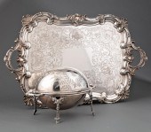 ENGLISH SILVERPLATE TEA TRAYHa
