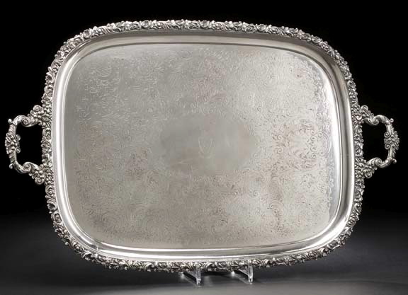 English Silverplate Tray,  first