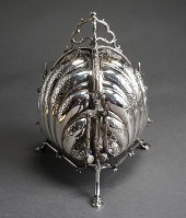 ENGLISH SILVERPLATE TRIFOLD BU