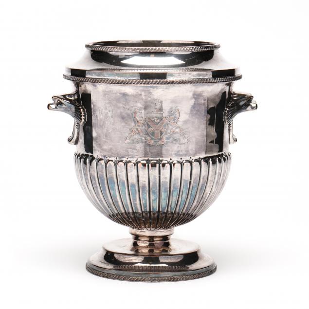 ENGLISH SILVERPLATE WINE COOLER