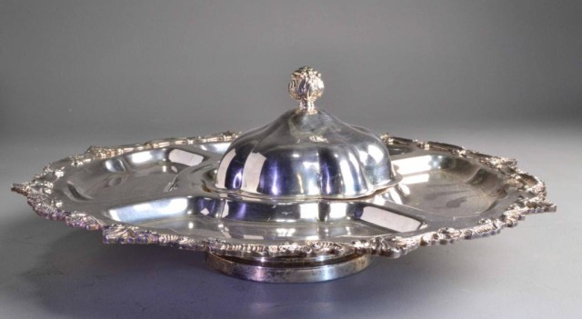 ENGLISH SILVERPLATED COVERED LAZY