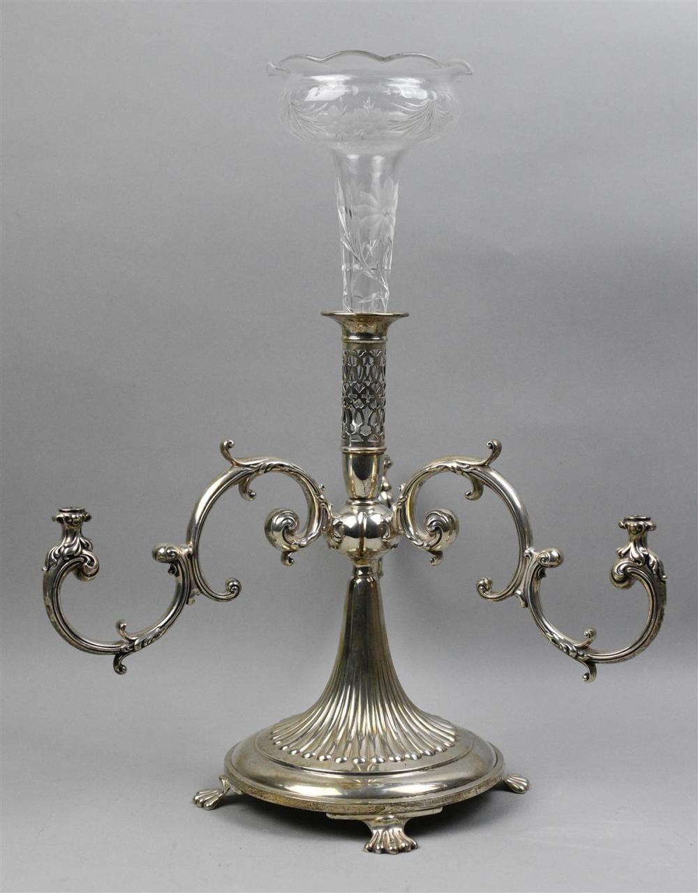ENGLISH SILVERPLATED EPERGNE WITH
