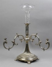 ENGLISH SILVERPLATED EPERGNE W