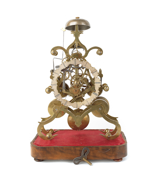 English skeleton clock 19th c.