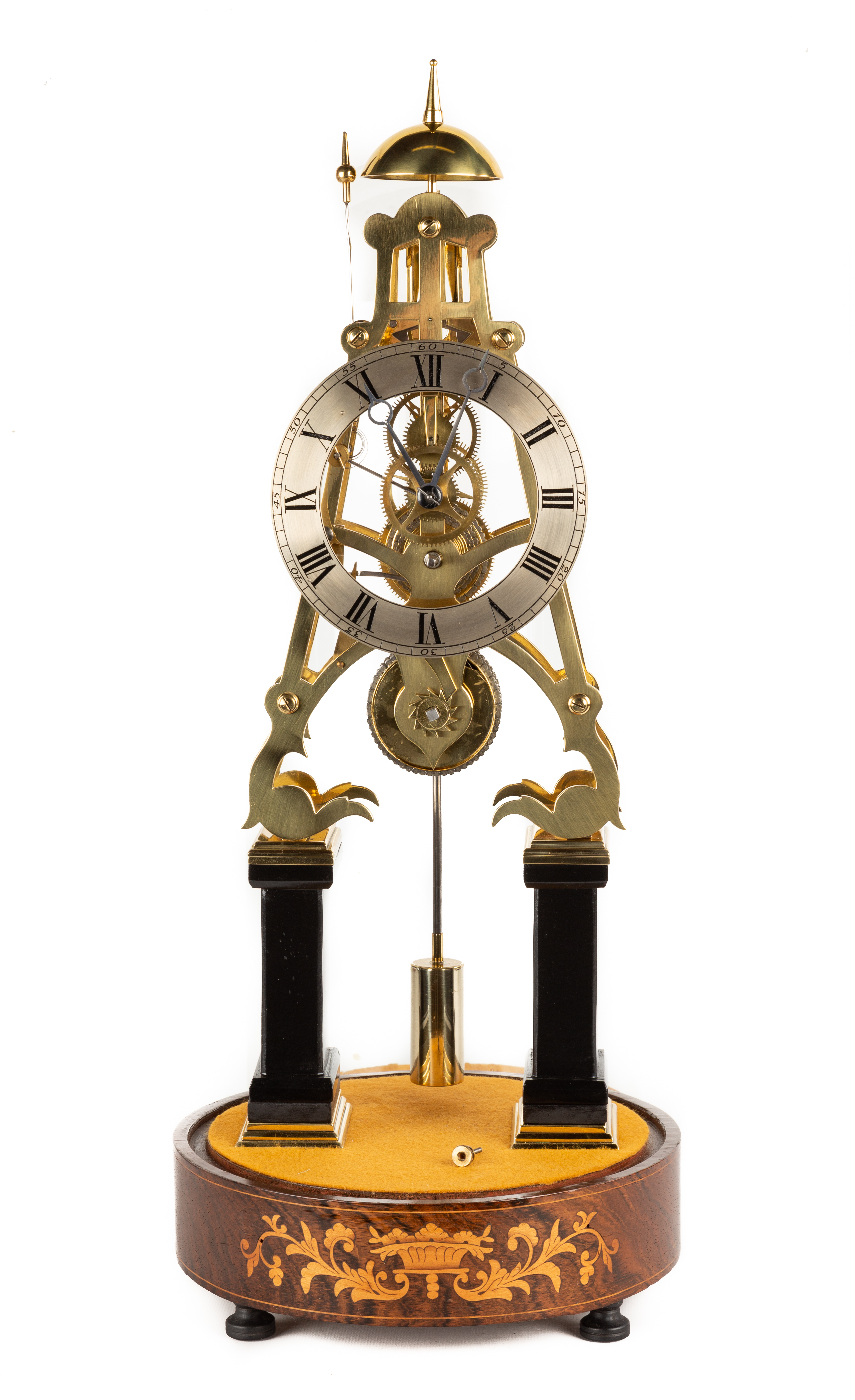 ENGLISH SKELETON CLOCK 19th