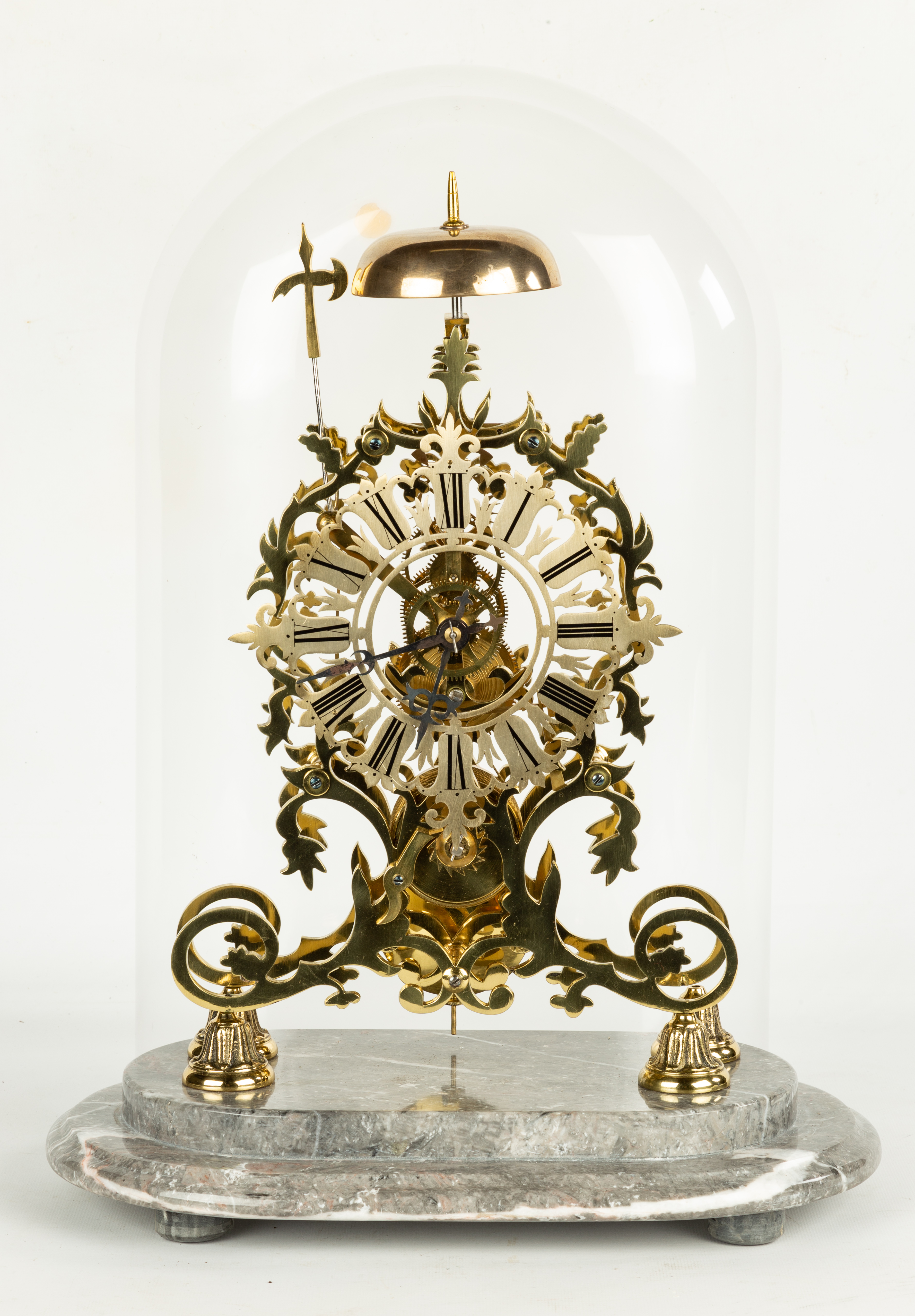 ENGLISH SKELETON CLOCK 19th