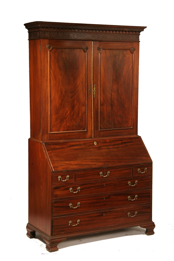 ENGLISH SLANT-FRONT DESK -