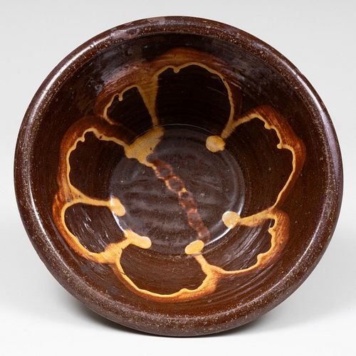 ENGLISH SLIPWARE DOUGH BOWL5 1/2