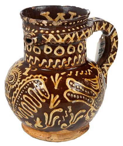 ENGLISH SLIPWARE INITIALED PUZZLE
