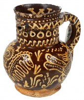ENGLISH SLIPWARE INITIALED PUZ