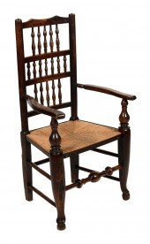 ENGLISH SPINDLE-BACK ARMCHAIR