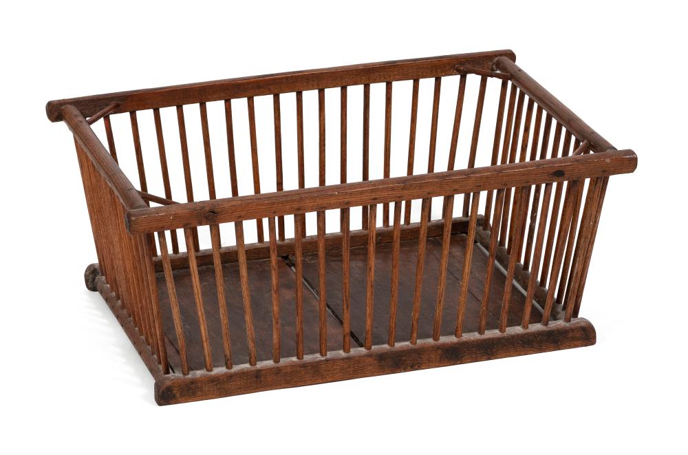 ENGLISH SPINDLE CHEESE BASKET