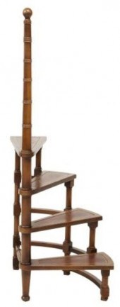 ENGLISH SPIRAL LIBRARY LADDER
