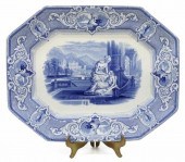 ENGLISH STAFFORDSHIRE BLUE & W