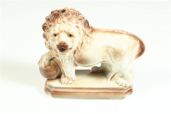 ENGLISH STAFFORDSHIRE LION. 