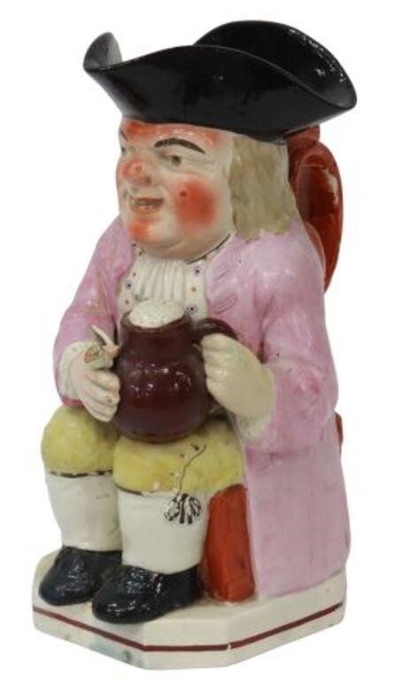 ENGLISH STAFFORDSHIRE TOBY JUG,