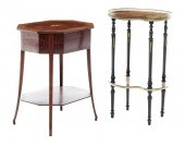 English stand and sewing table