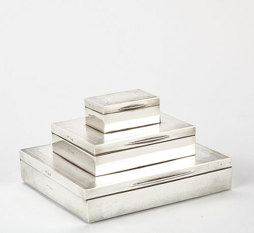 ENGLISH STERLING 3 TIERED BOX