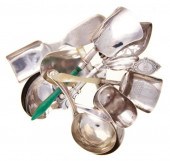 English sterling caddy scoops