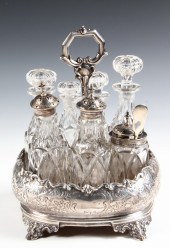 ENGLISH STERLING CASTOR SET -