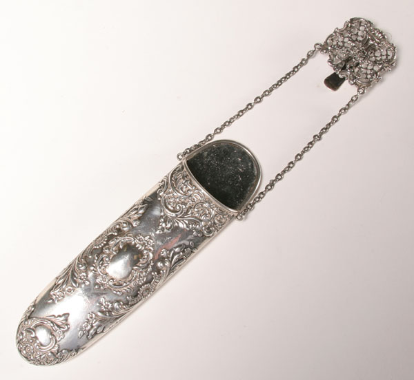English sterling chatelaine with