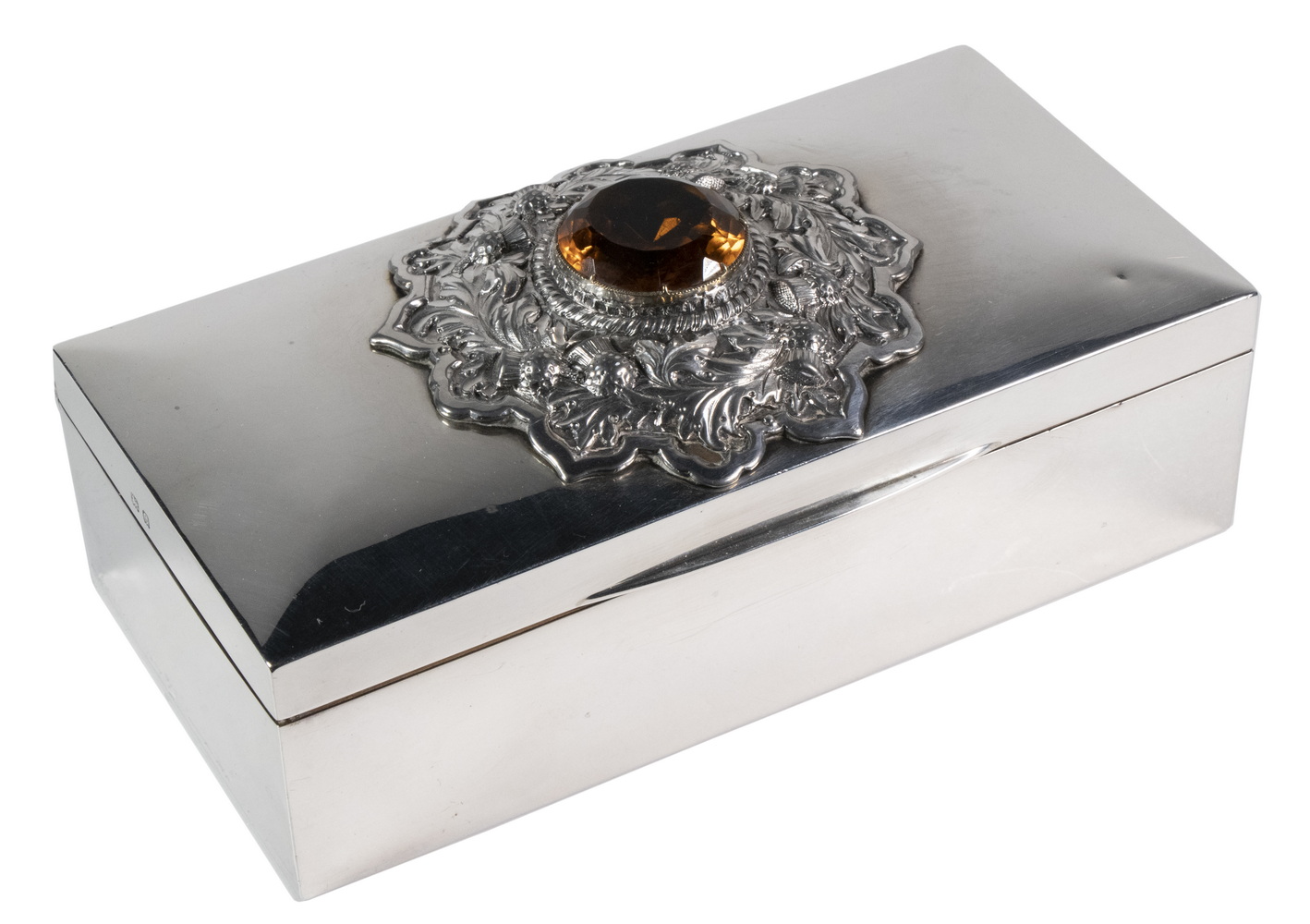 ENGLISH STERLING CIGARETTE BOX