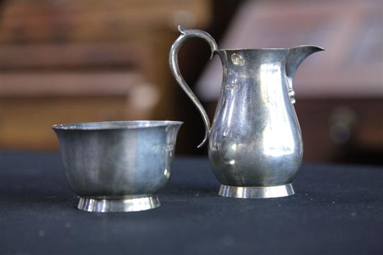 ENGLISH STERLING CREAMER AND
