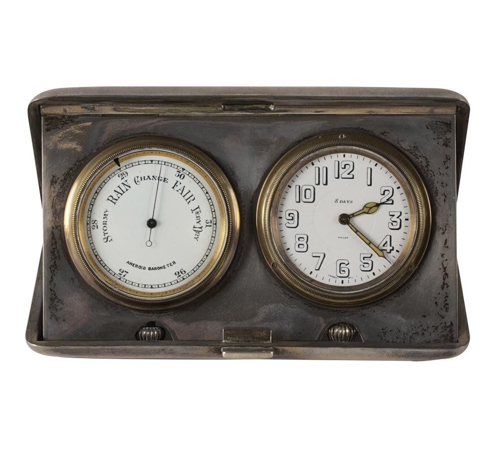ENGLISH STERLING DESK CLOCK &